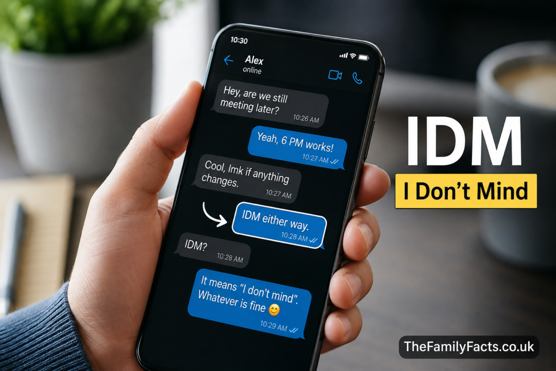 idm meaning in text