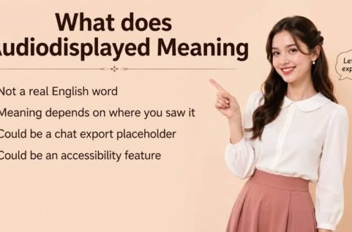 audiodisplayed meaning